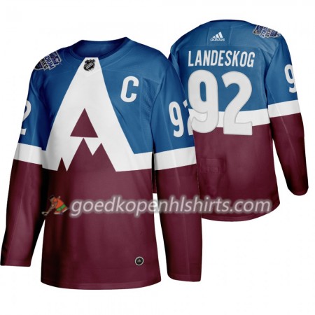 Colorado Avalanche Gabriel Landeskog 92 Adidas 2020 Stadium Series Authentic Shirt - Mannen